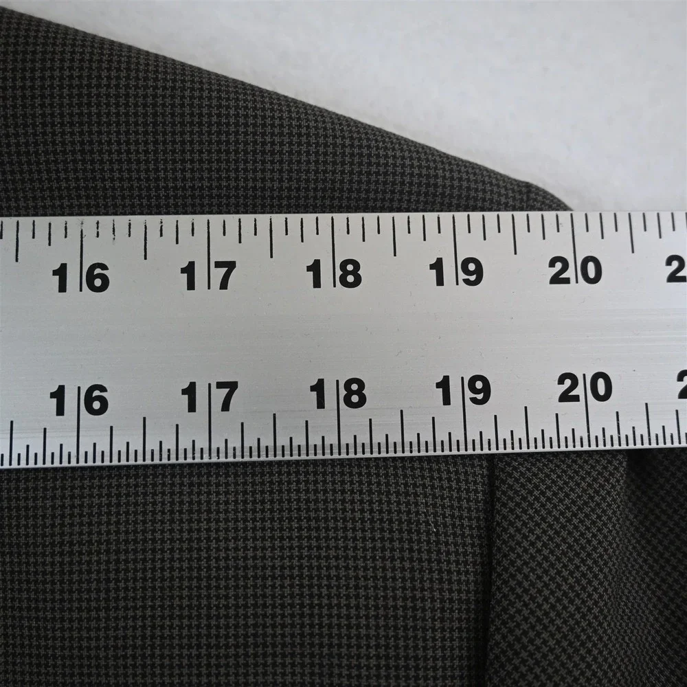 Brooks Brothers 42R Brown Houndstooth Stretch Wool‎ Blazer Jacket Sport Coat